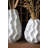  Ceramic Ruffle Vase 14.5"H – Large, White Decorative Vase-516548444