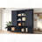 Multifunctional Entryway Cabinet Sliding Rails Tree Shaped Design Barn Door Vintage Aesthetic-750865728