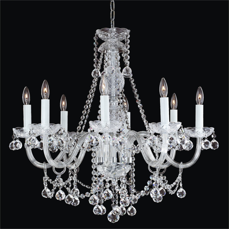 Lustree 8 lumières façon bougie/classique Crystal Palace