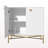 2 Door White Locker Accent Cabinet