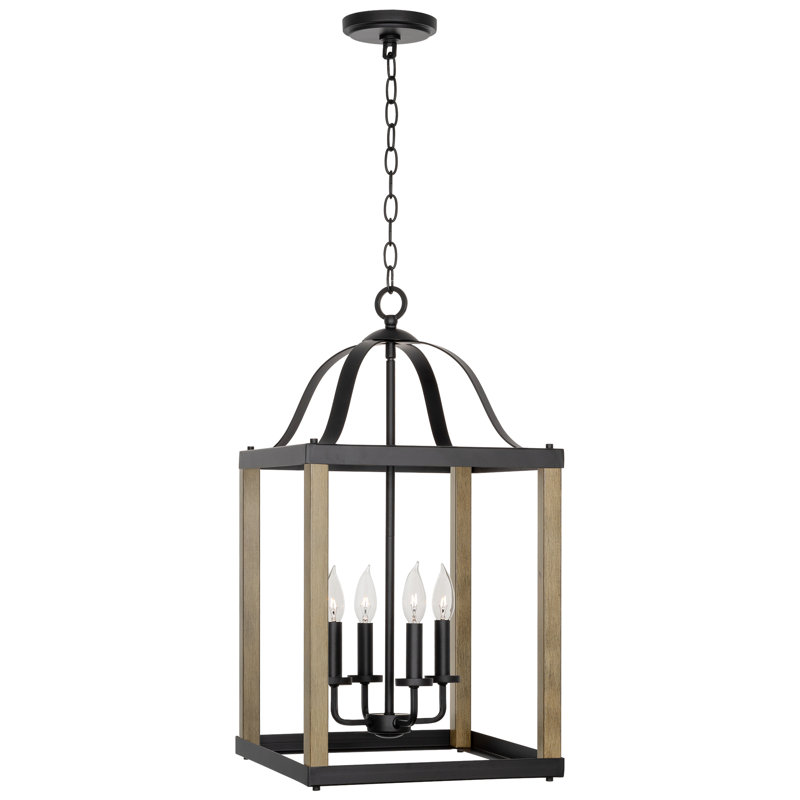Lustre classique unique à 4 lumières Terracotti