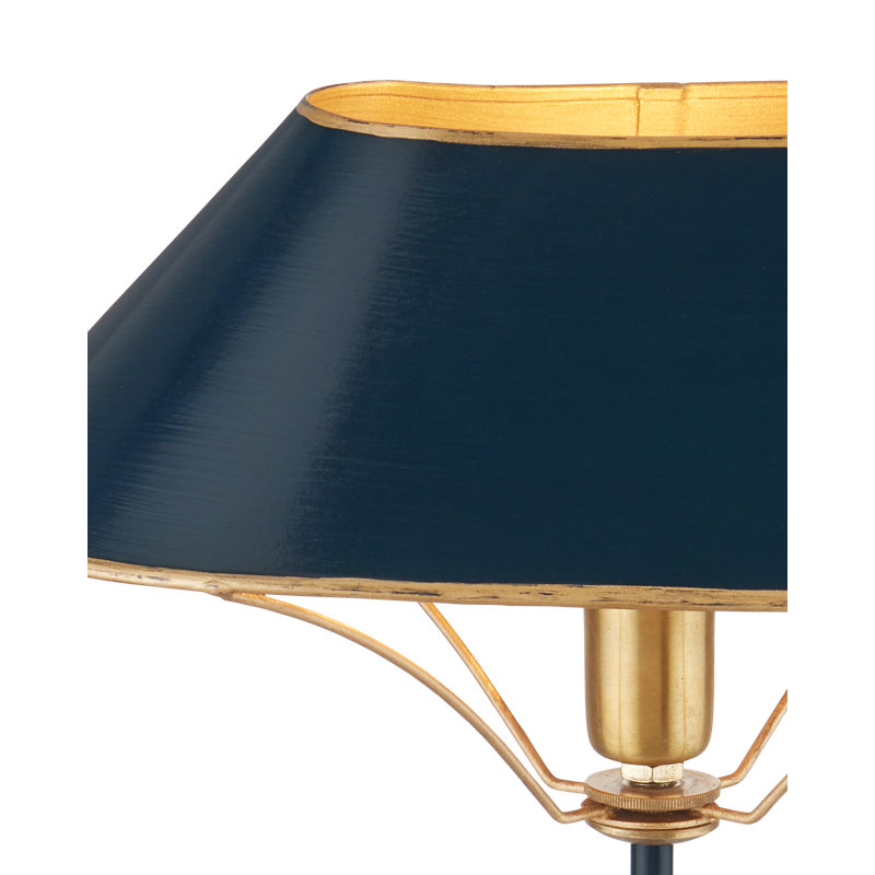 Daphne Navy and Gold Metal Table Lamp
