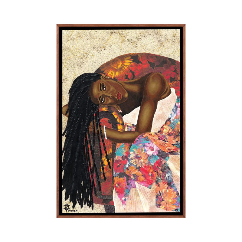 « Woman Strong III » par Alonzo Saunders-impression d’art graphique, H 60 po x l 40po x P 1,5 po, Pas de tapis