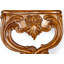 Italian Style Rose Wall Shelf