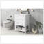 Meuble-lavabo 24 po avec lavabo, armoire de rangement avec tiroir et tablette ouverte, cadre en bois massif