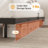 Floating Bed Frame with LED Lights Metal Slats Underbed Storage Space No Box Spring-118619526