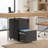 23.6" H Tall Locking 3 Drawer Rolling File Cabinet, Fully Assembled Except Casters-1284528705