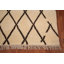 Tapis oriental marocain treillis fabriqué à la main 4 x 6