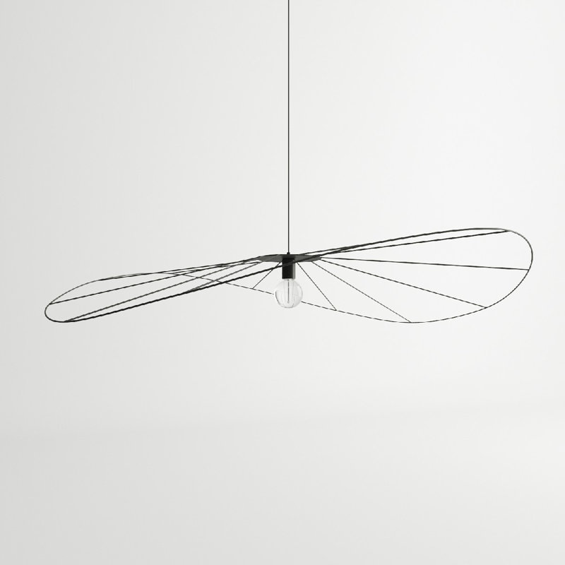 Alissone 1 - Light Black Geometric Pendant, 150cm H x 140cm W x 140cm D
