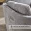 Deluxe Swivel Rocker Power Recliner With Adjustable Pillow For Ultimate Comfort-1362663520