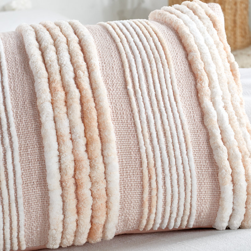 Space-Dyed Striped Throw Pillow