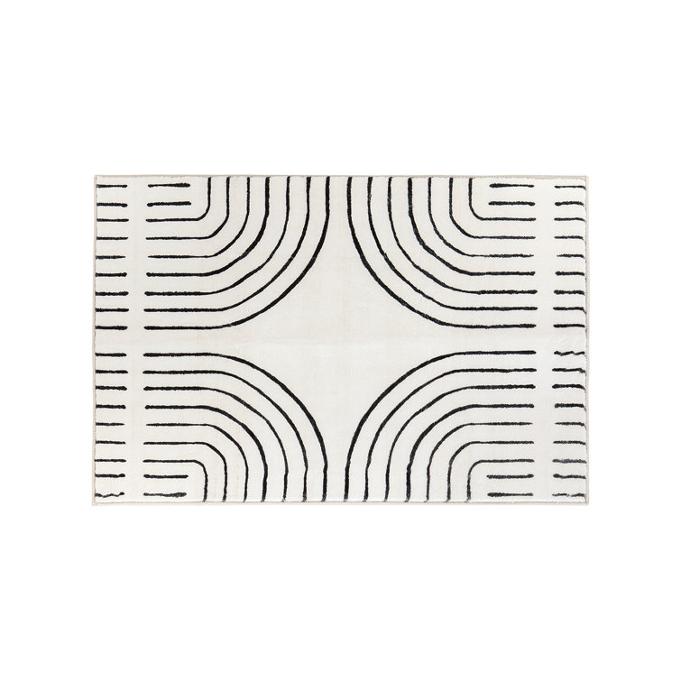 Bohemian Lines Washable Non Slip Area Rugs