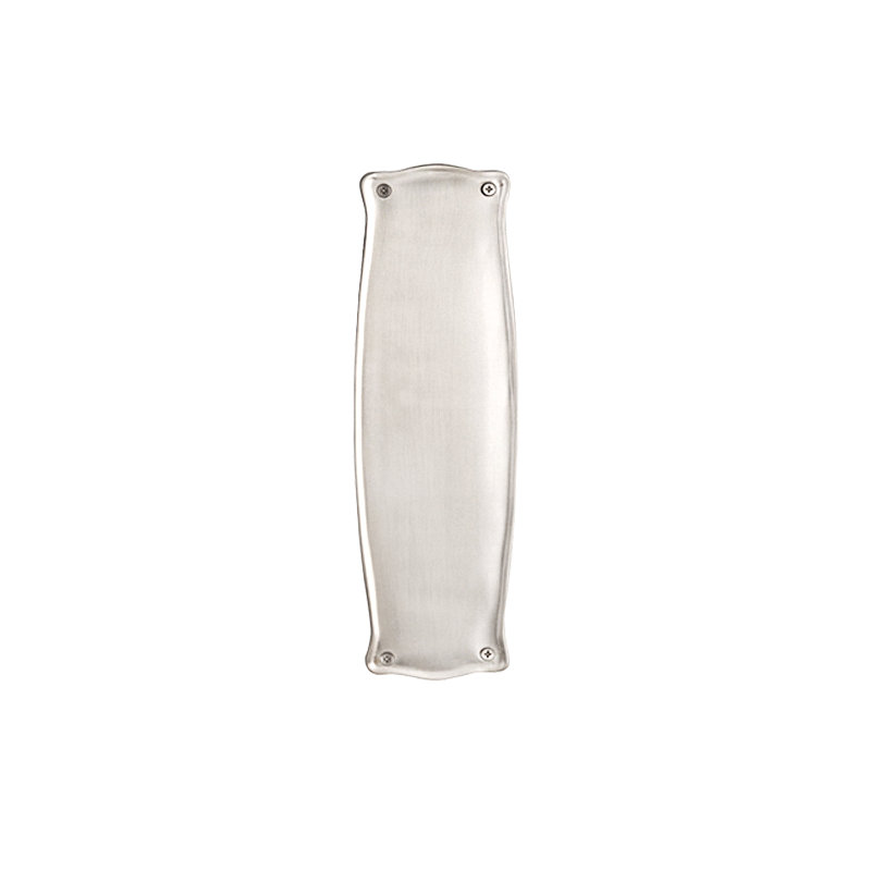 Prairie Double Dummy Door Push Plate, Satin Nickel