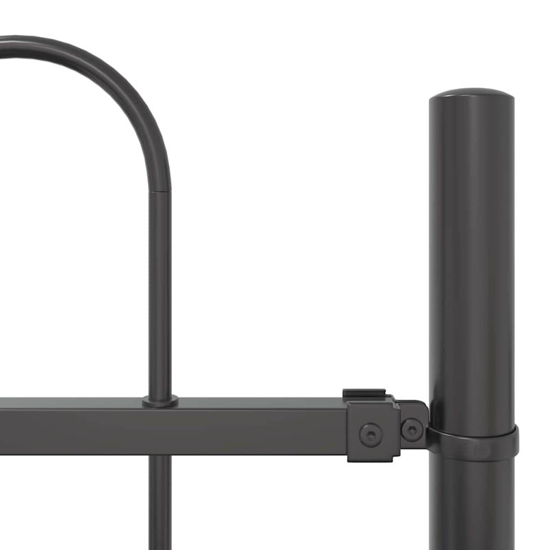 Clôture de jardin vidaXL gris en acier thermolaqué 5,58 x 4,92 pi