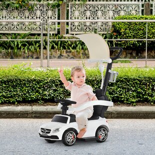 3-In-1 Mercedes Benz Ride-On Car for Toddlers
