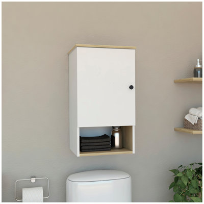 Angelo Medicine Cabinet, Two Internal Shelves, Single Door, One Shelf