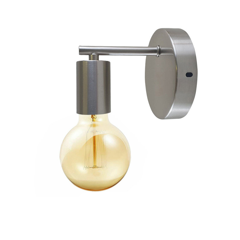Lit Armed Sconce, Satin Nickel