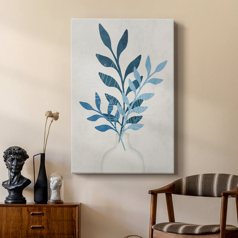 Feuillage monochrome II - galerie Cavas sur mesure, H 36 po x l 24 po