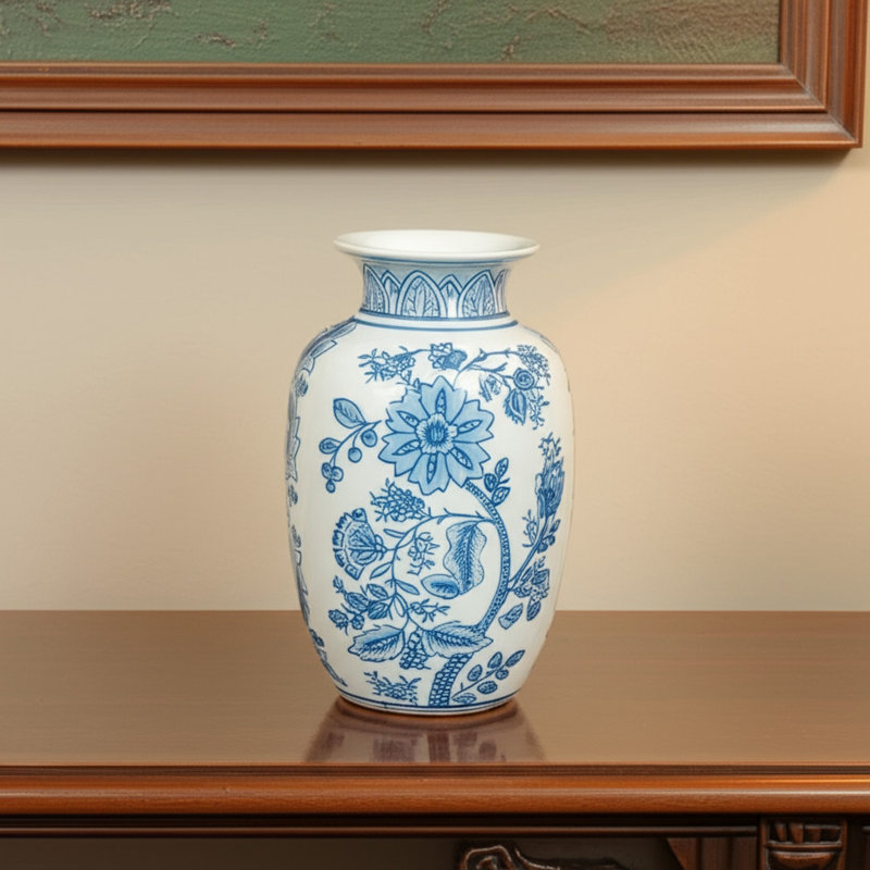 Pot floral en porcelaine 9 po