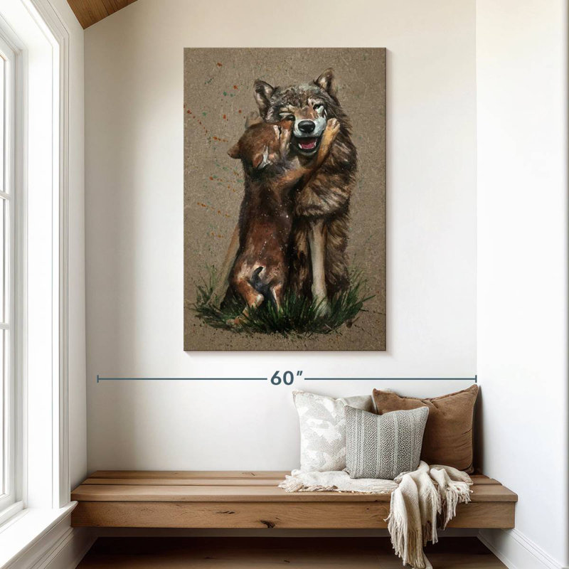 Brampt Wolf Parenting, 48" H x 32" W