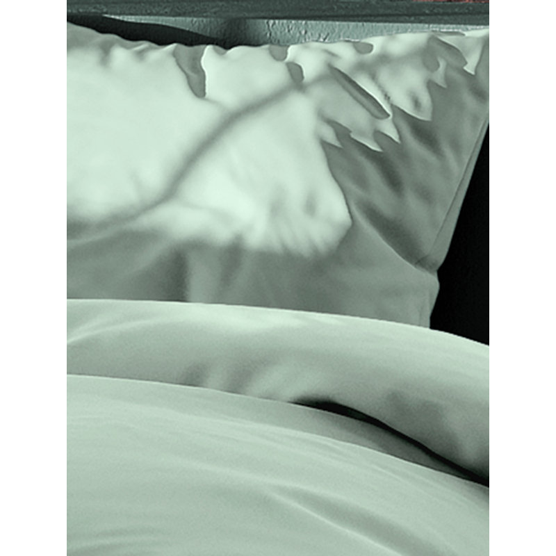Cepeda Hypoallergenic Satin 206 TC Modern & Contemporary 2 Piece Duvet Cover Set, Nature, 220 x 240 cm + 2x 40 x 80 cm