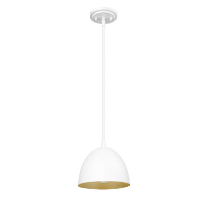 Luminaire suspendu blanc mat 8 lumières Alyvia