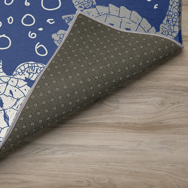 Stroupe Washable Indoor / Outdoor Rug, Round 8'