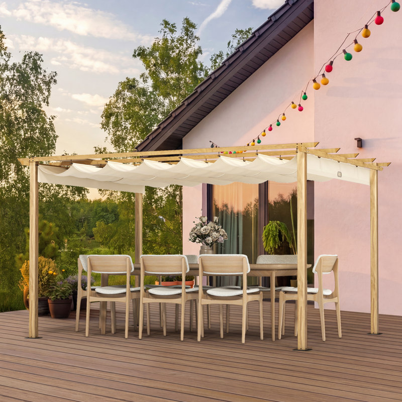 en séquoia 1905, H 87,4 po x l 155 po x P 120 po, Beige, Grain de bois naturel