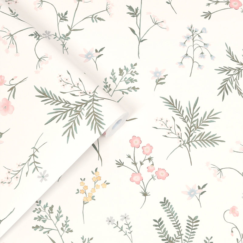 Papier peint rose Laura Ashley Crosswell