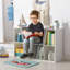 Bibliothèque pour 6 enfants avec coin lecture et coussin, rangement polyvalent pour la chambre à coucher, le salon, Pure