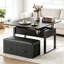 Table basse Lorenzo 31,5'' avec plateau relevable et banc de rangement-1377618269