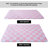 White and pink checkered indoor area rug, festive decor suitable for living rooms, studies, and children's rooms.-1019347576-1019347578
