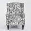 Upholstered Chenille Armchair-1093260779