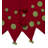 Handmade Felt Christmas Tree Skirt - Jester in Red and Green - 60"