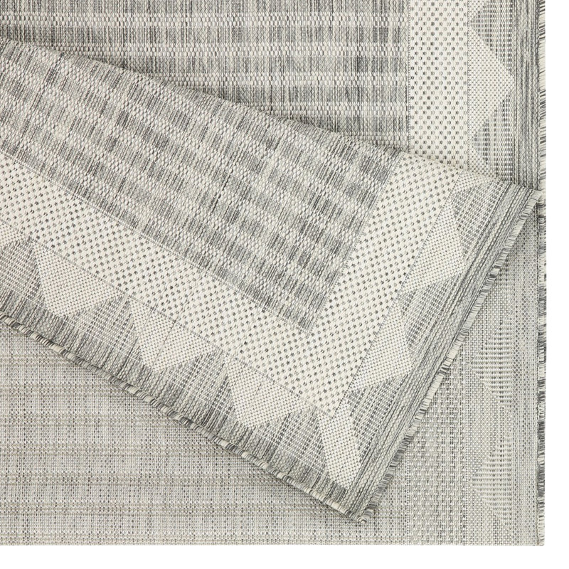 Tapis argenté 7 pi 10 po X 3 - Teinture, pour la décoration intérieure et extérieure de patio et pour la maison