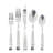 Gibson Home Cowper 20 Piece Stainless Steel Flatware Set in Silver