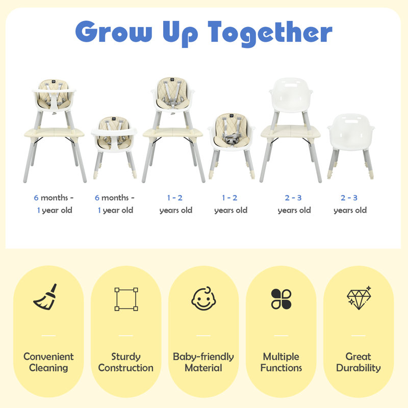 High Chair, Beige