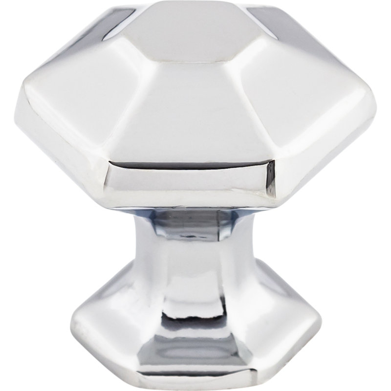 Spectrum 1 1/4" Diameter Round Knob, Polished Chrome, 1" Knob Diameter