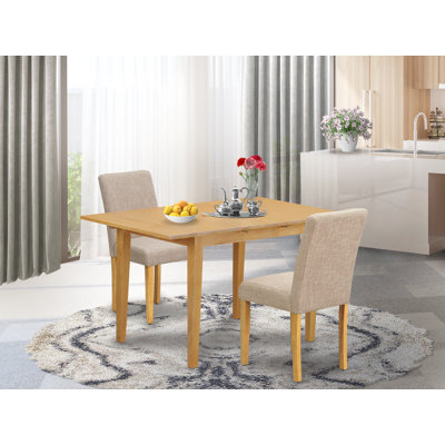 Gebbert Rubberwood Solid Wood Dining Set by Winston Porter