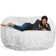 Bean Bag Chair Lounger - Large 6 Ft Faux Fur Classic Shredded Memory Foam Filled Furniture Bean Bag Chair Lounger with Removable and Machine Washable Cover - Bean Bag Sofa Lounger with Soft Micro Fiber Cover  - Six Foot Bean Bag Lounger Multiple Colors