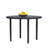 Metal Outdoor Table, Round Table for 6 with Umbrella Hole, Patio Table with Modern Minimalist Design-590712524-590712527