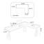 Bureau en bois massif en L Burlywood