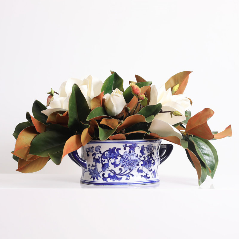 Arrangement floral Magnolia blanc