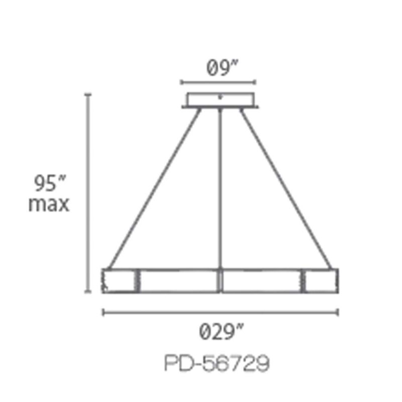 Zelda 8 - Light LED Chandelier