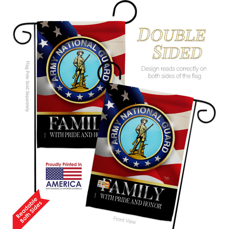 Double Sided 18.5'' H x 13'' W Polyester Flag Set