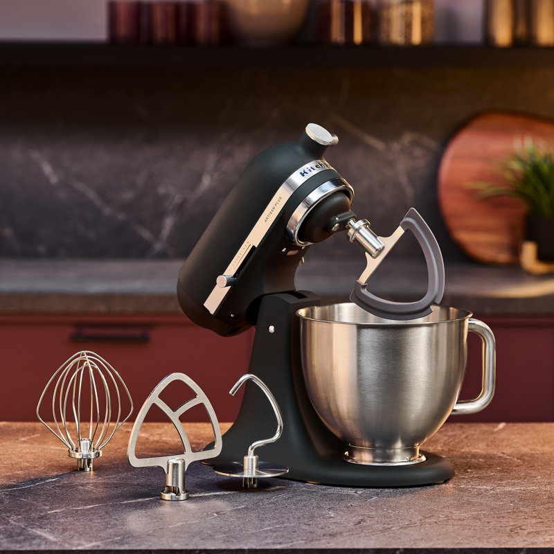 KitchenAid® Artisan Plus Mixer with Integrated Bowl Light & Precision Speed Control – Cast Iron Black, Cast Iron Black
