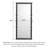 American-Style Fan-Shaped Edge Wall-Mounted Full-Length Mirror-611588777