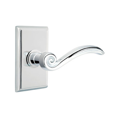 Elan Flat Double Dummy Door Lever with Rectangle Rosette