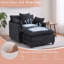 Fauteuil d'appoint rembourré en chenille 39,4 po, fauteuil de lecture pour chambre à coucher, fauteuil de lecture moderne de 39,4 po avec repose-pieds-1361285904