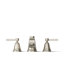 Pinstripe Pure Deck-Mount Bath Faucet Trim with Lever Handles